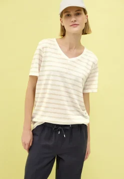 Strick-Look Streifen-Shirt