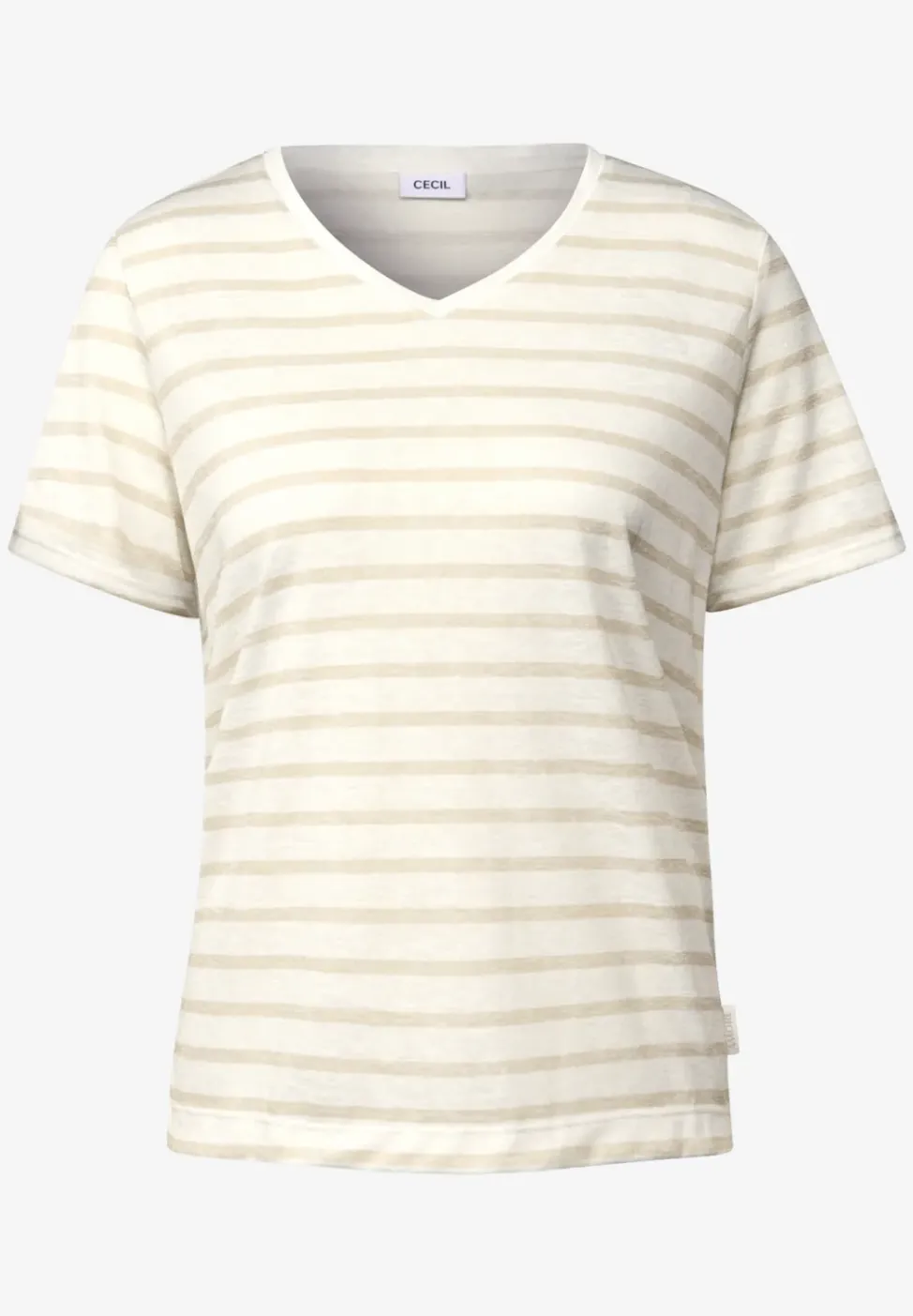 Strick-Look Streifen-Shirt