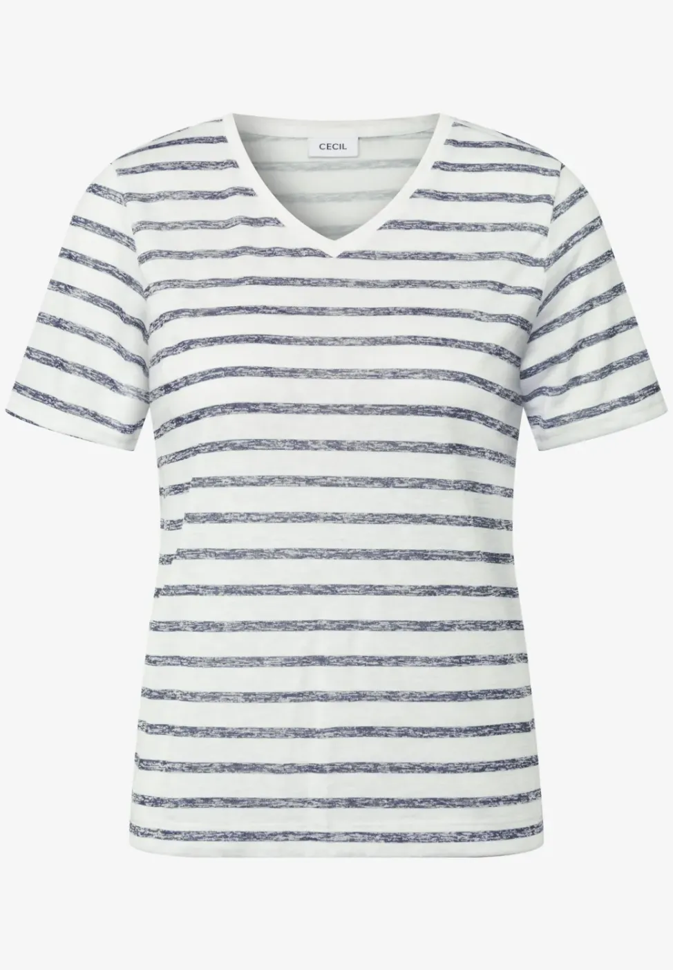 Strick-Look Streifen-Shirt