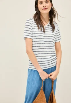 Strick-Look Streifen-Shirt