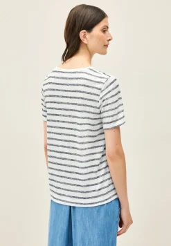 Strick-Look Streifen-Shirt