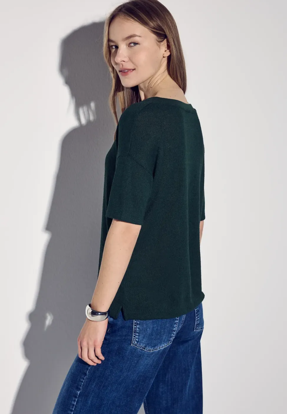 Strick-Look T-Shirt