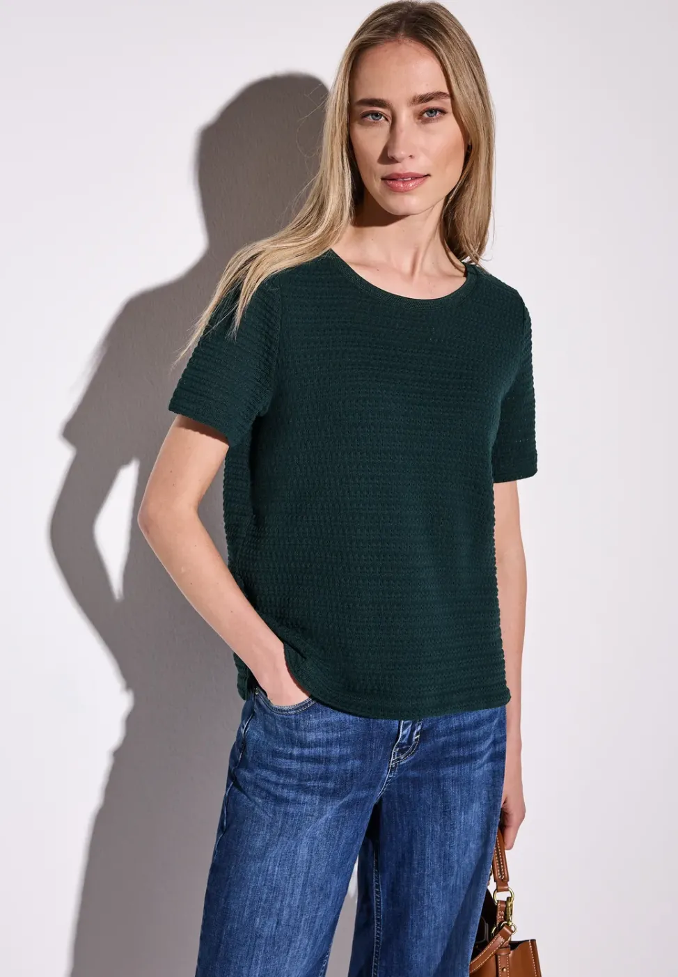 Strick-Look T-Shirt