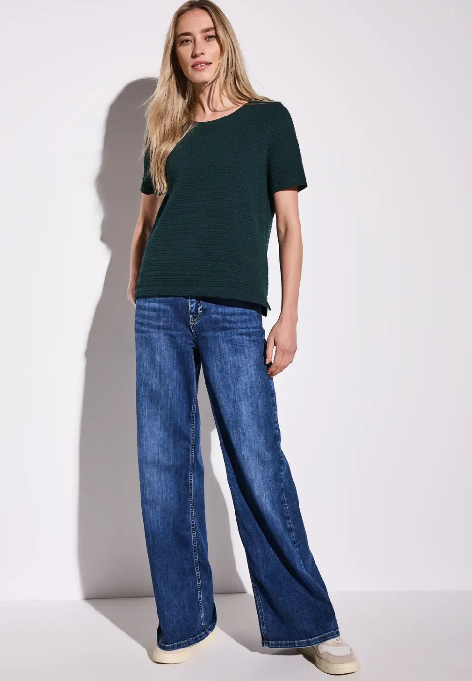 Strick-Look T-Shirt