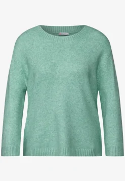 Strickpullover mit Rundhals