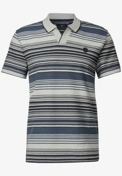 Strickstruktur Poloshirt