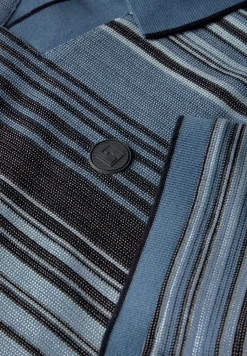 Strickstruktur Poloshirt