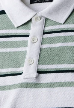 Strickstruktur Poloshirt