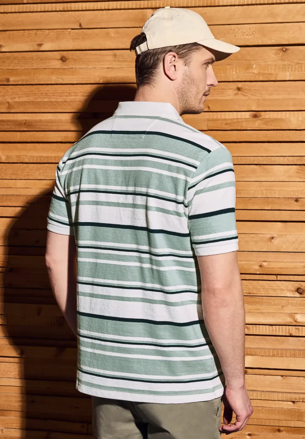 Strickstruktur Poloshirt