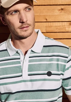 Strickstruktur Poloshirt