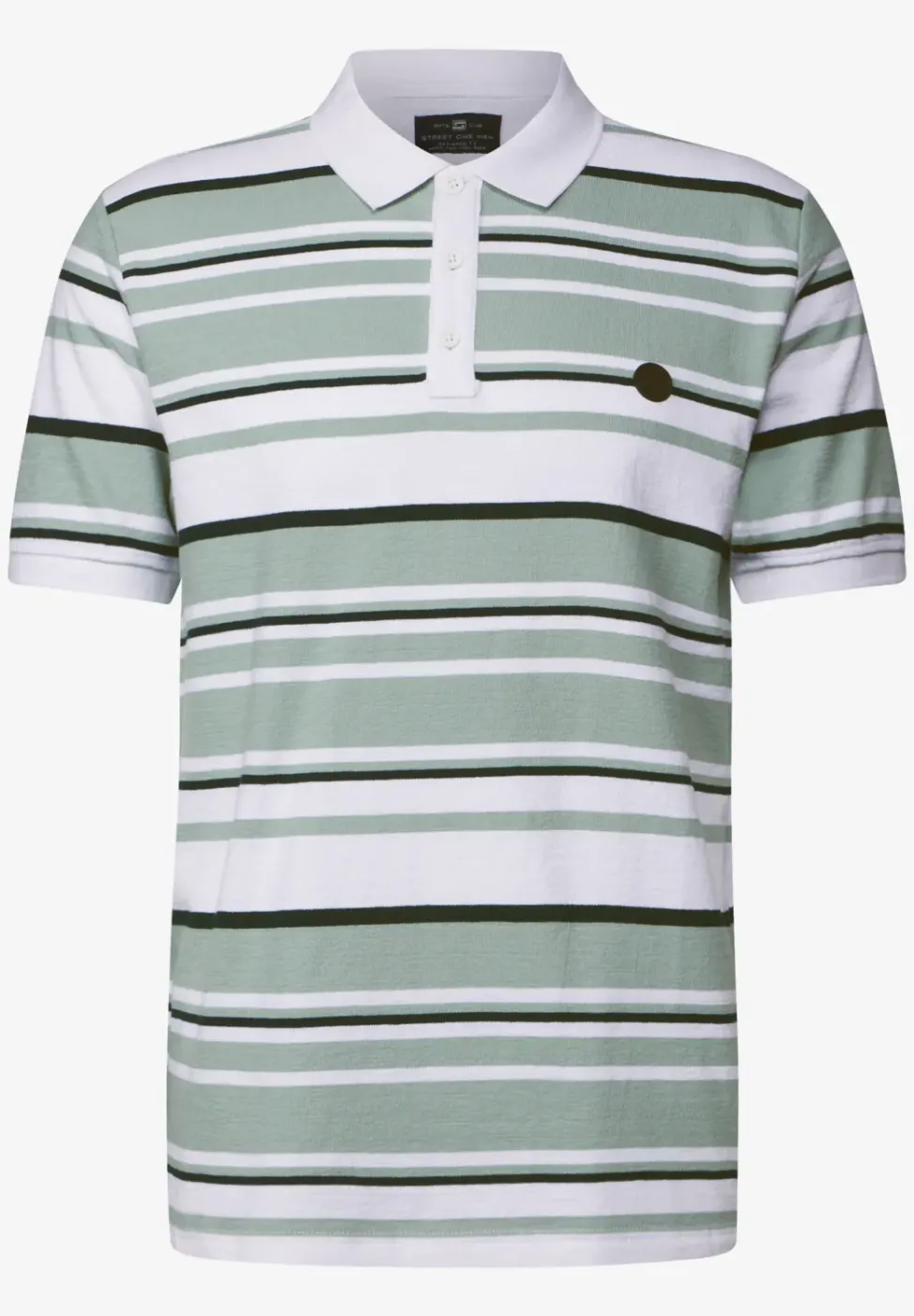 Strickstruktur Poloshirt