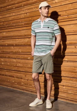 Strickstruktur Poloshirt