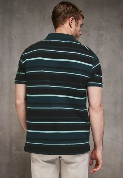 Strickstruktur Poloshirt