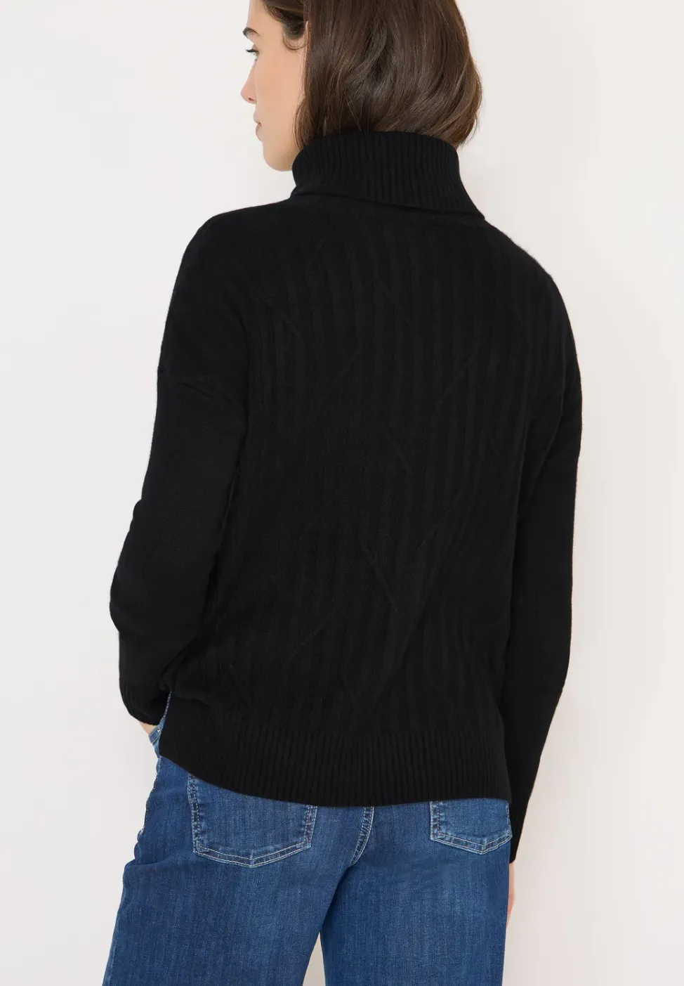 Struktur Rollkragenpullover