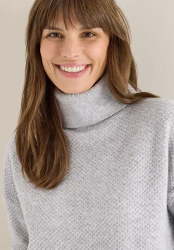 Struktur Rollkragenpullover