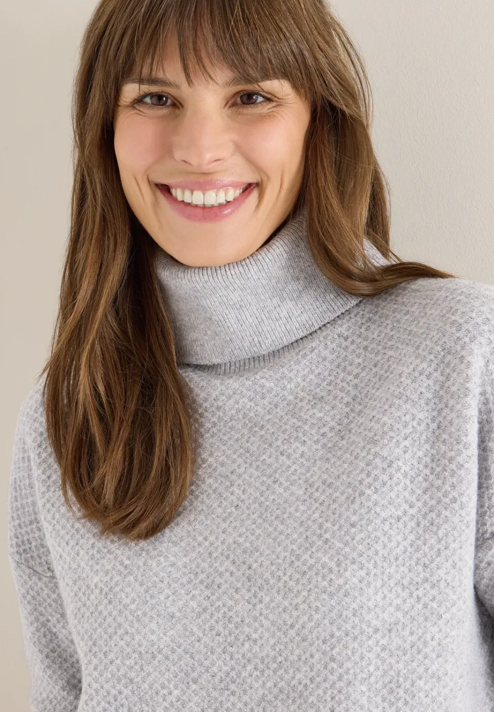 Struktur Rollkragenpullover