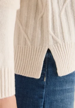 Struktur Rollkragenpullover