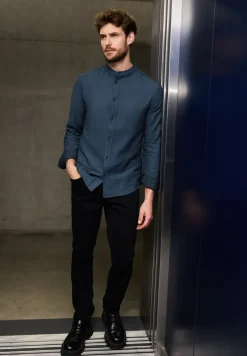 Strukturhemd im Slim Fit