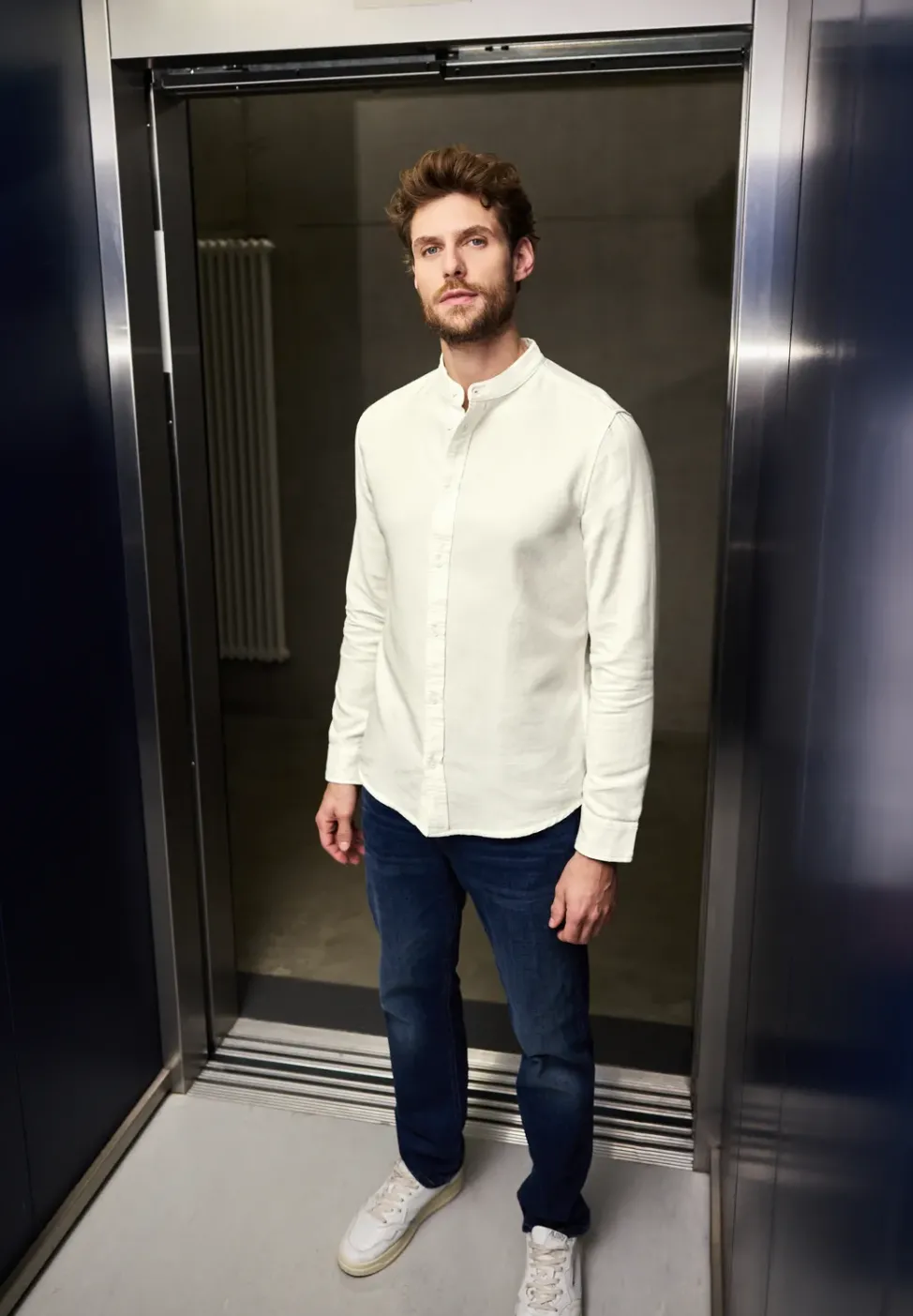 Strukturhemd im Slim Fit