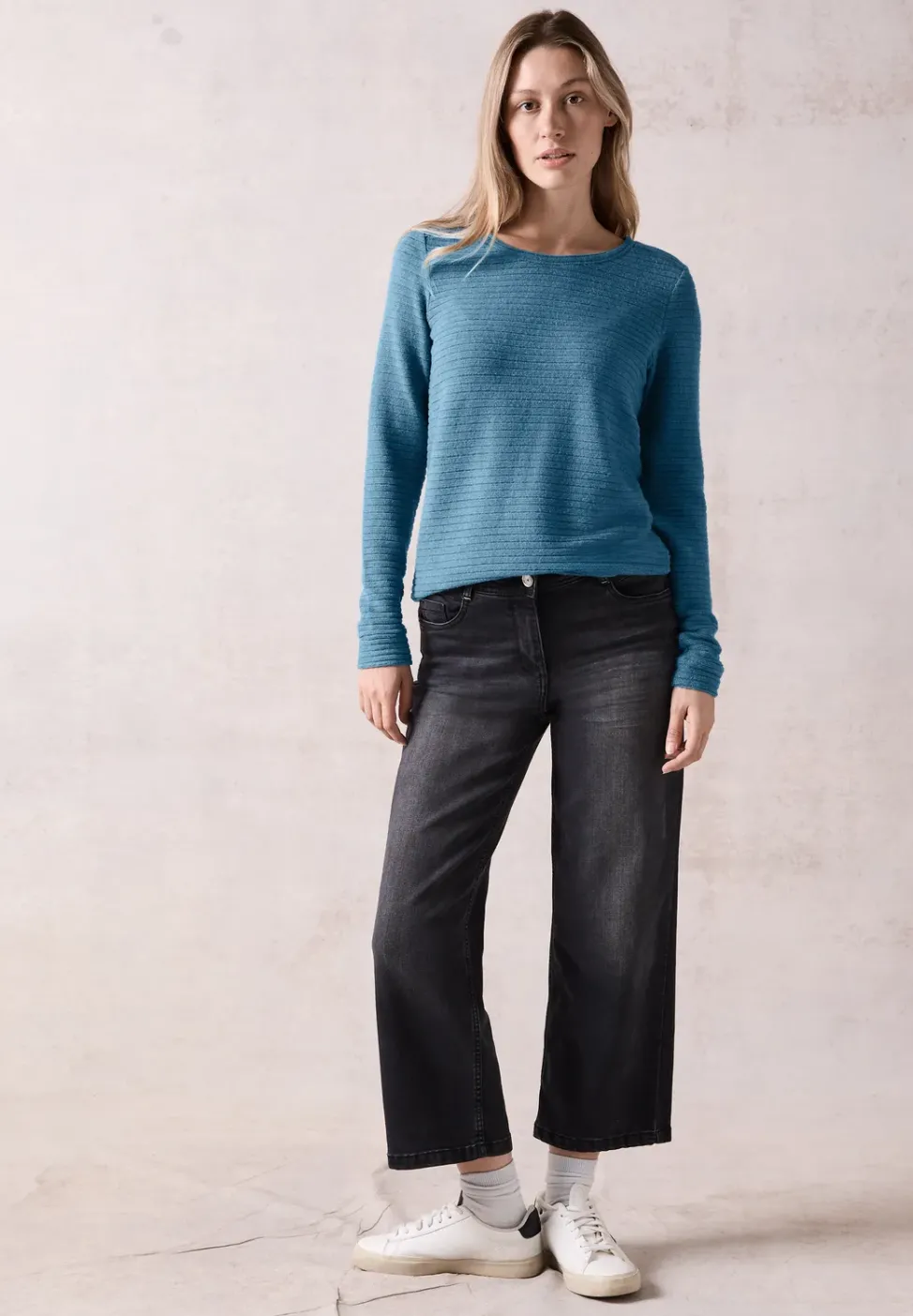 Strukturiertes Cosy Shirt