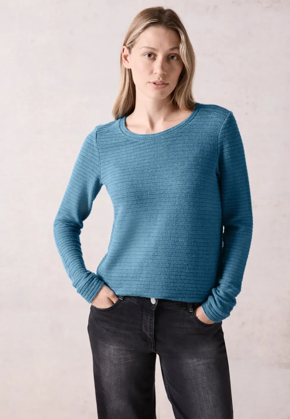 Strukturiertes Cosy Shirt