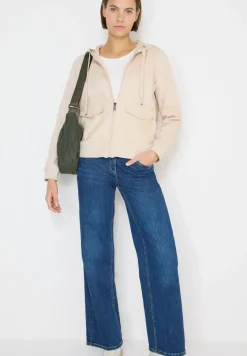 Strukturmix Hoodie Jacke