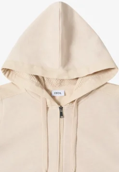 Strukturmix Hoodie Jacke