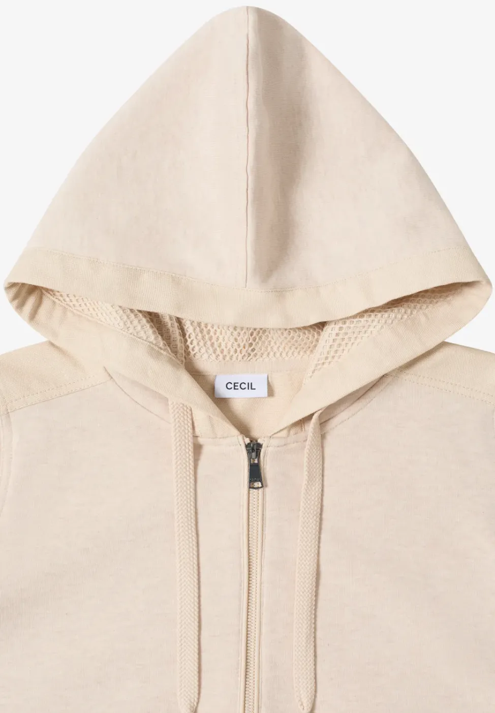 Strukturmix Hoodie Jacke