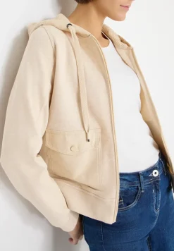 Strukturmix Hoodie Jacke