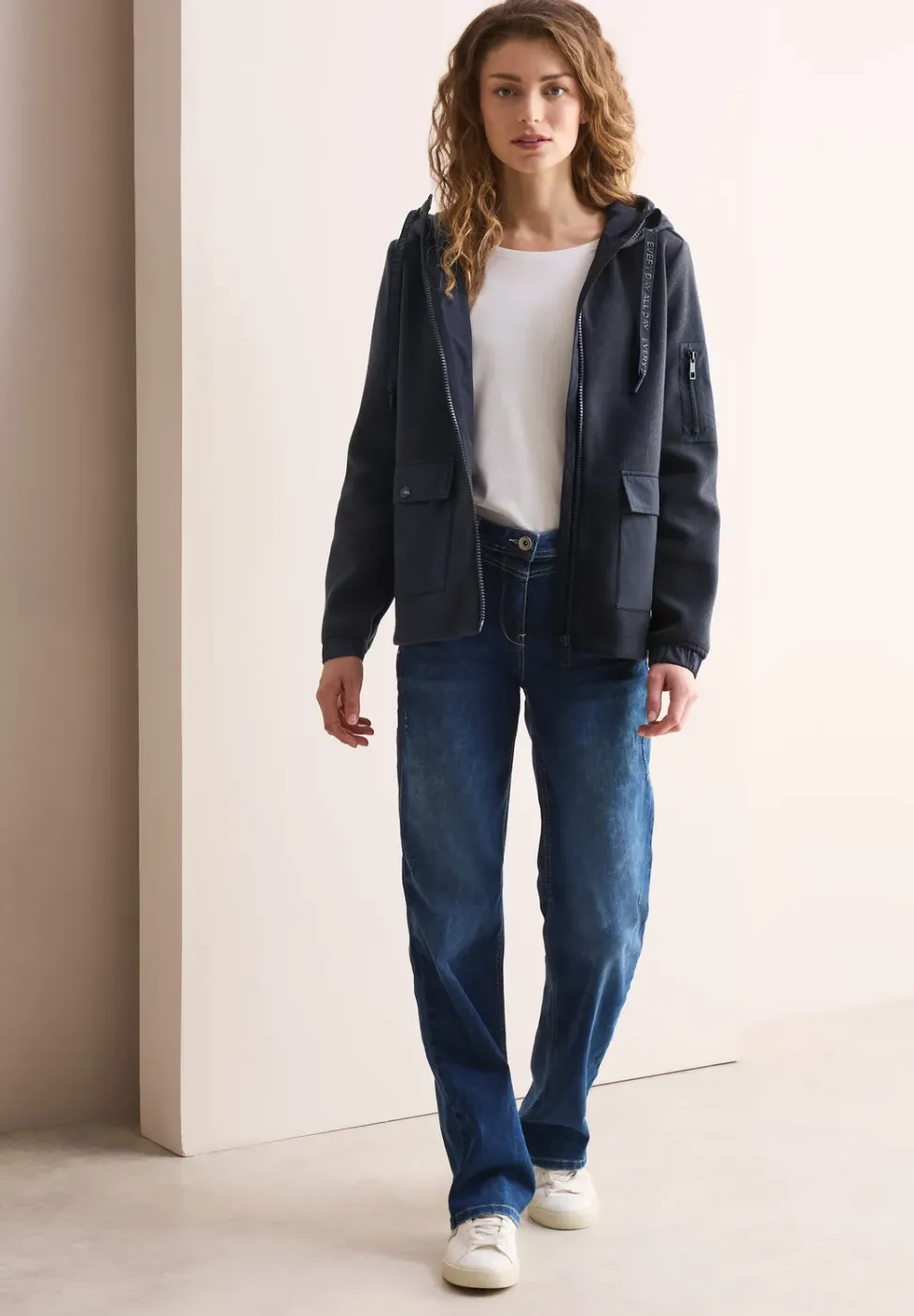 Strukturmix Jacke