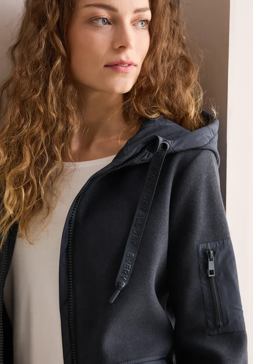Strukturmix Jacke