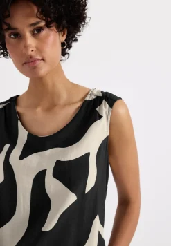 Strukturmix Top mit Print