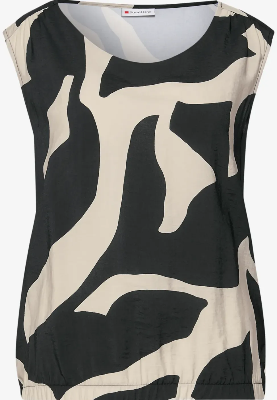 Strukturmix Top mit Print