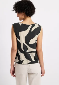 Strukturmix Top mit Print