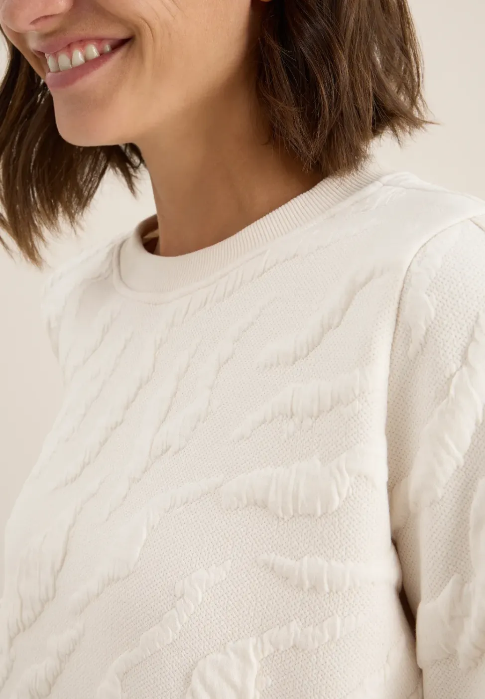 Strukturmuster Sweatshirt