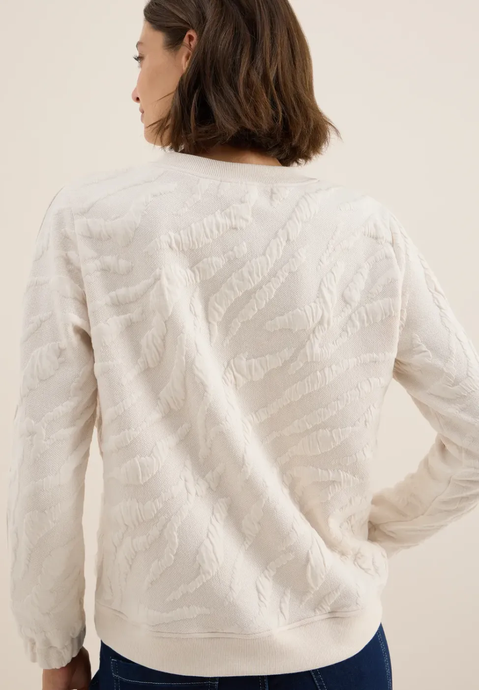Strukturmuster Sweatshirt