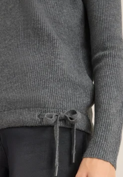 Strukturpullover mit Zipper