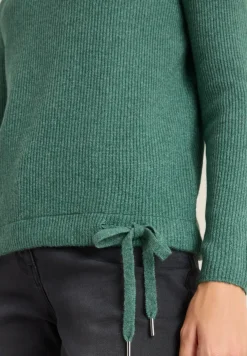 Strukturpullover mit Zipper