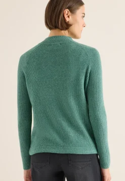 Strukturpullover mit Zipper