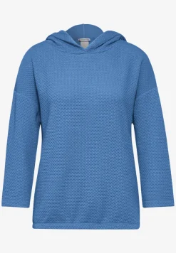 Strukturshirt mit Kapuze