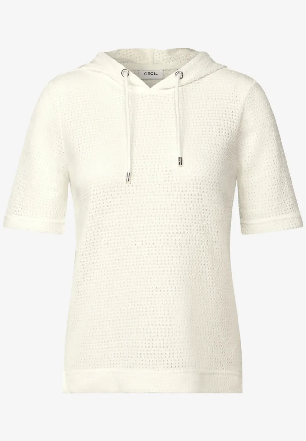 Strukturshirt mit Kapuze