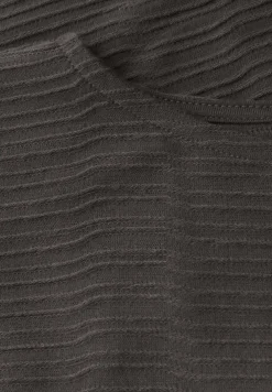 Strukturshirt in Unifarbe