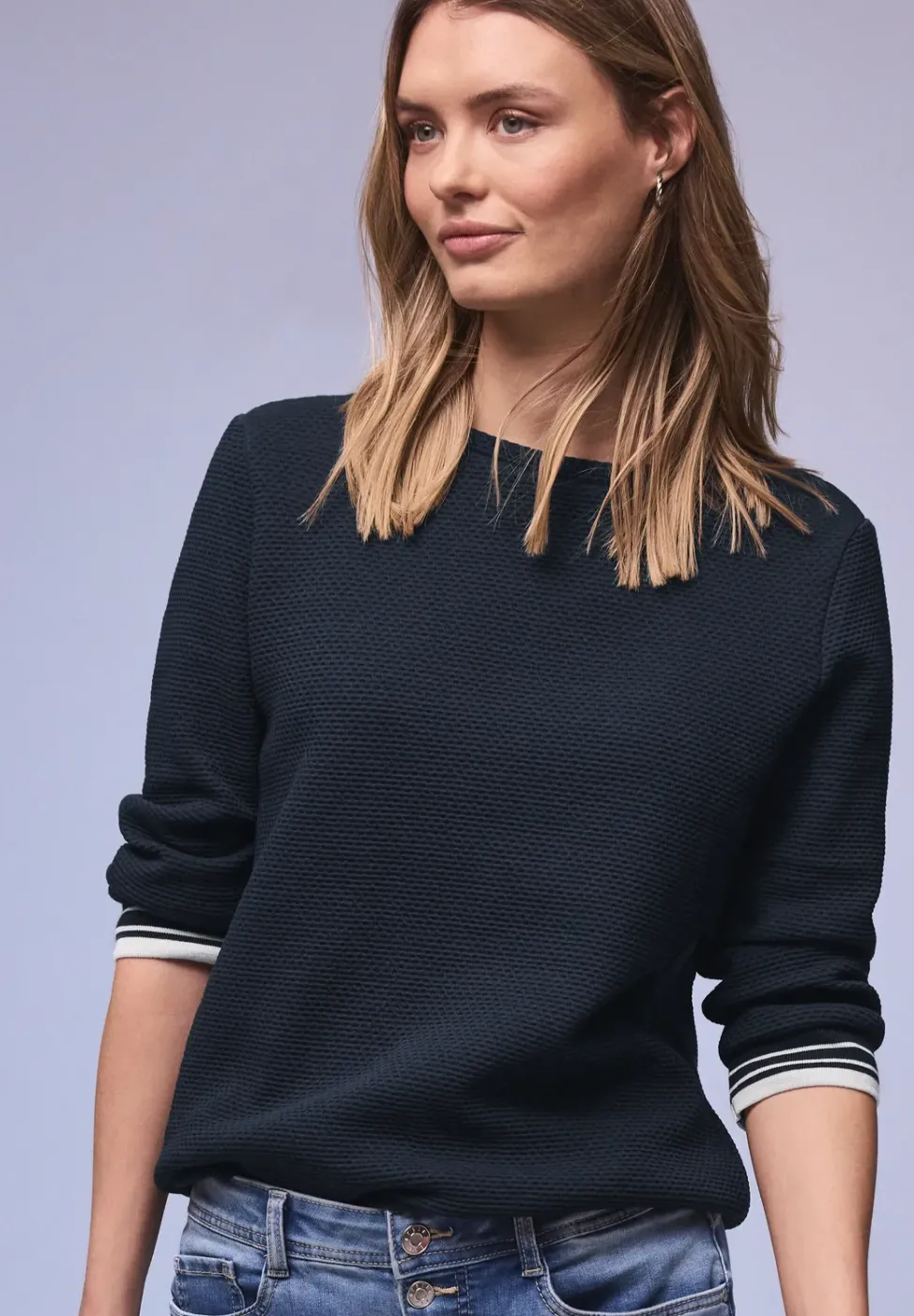 Strukturshirt mit Details