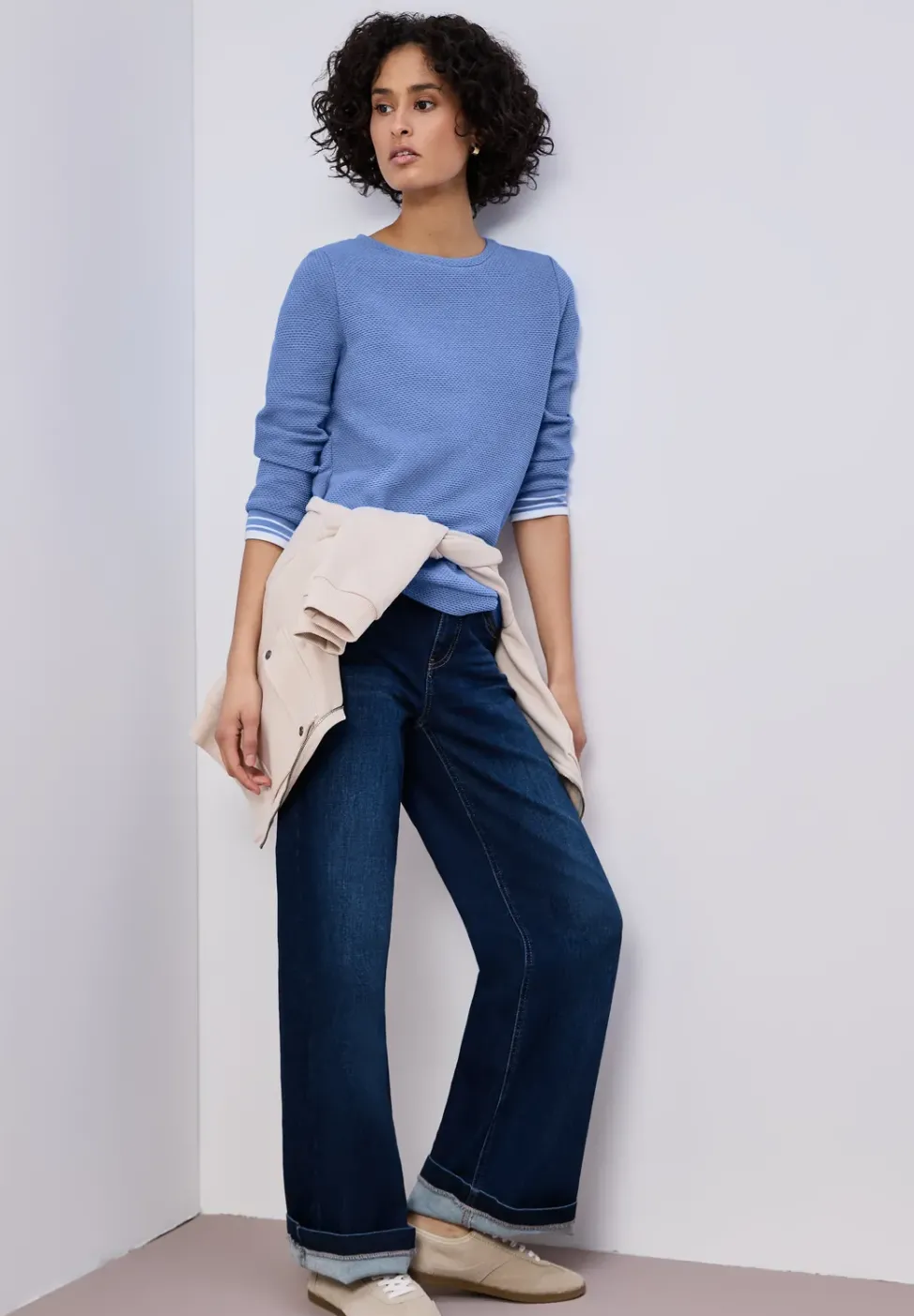 Strukturshirt mit Details