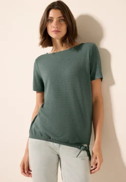 Strukturshirt mit Knoten