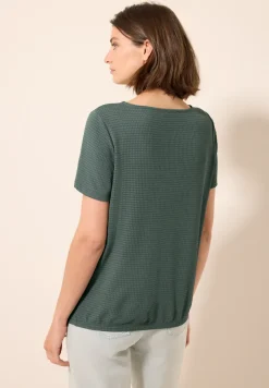 Strukturshirt mit Knoten