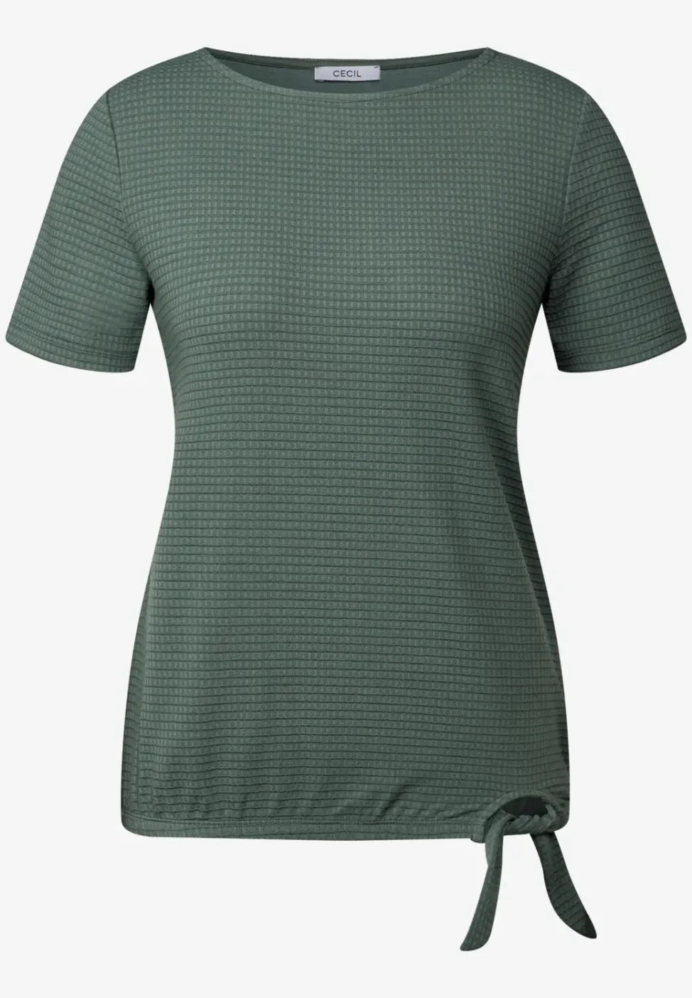 Strukturshirt mit Knoten