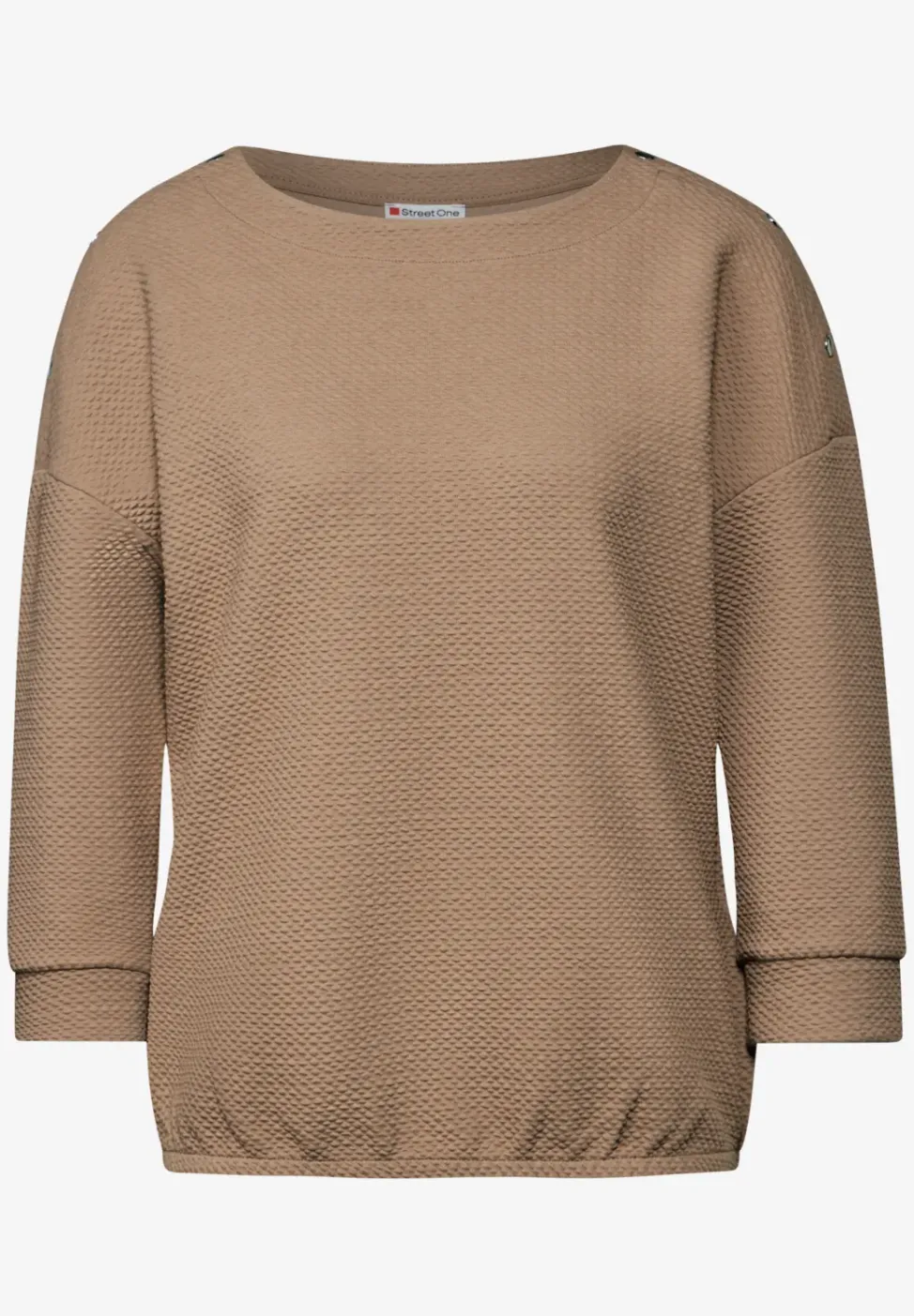 Strukturshirt mit Knöpfen