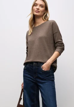 Strukturshirt mit Knöpfen