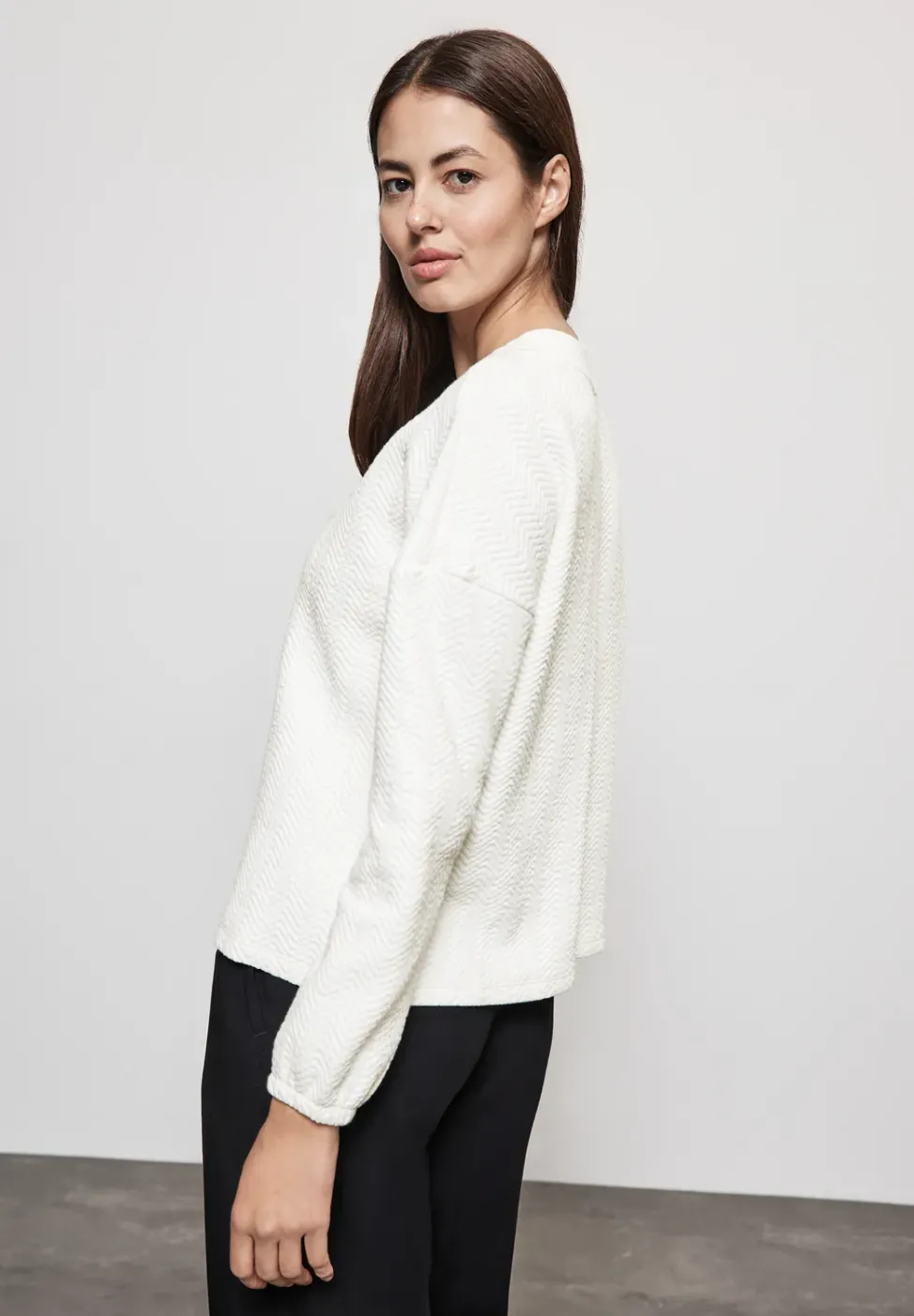 Strukturshirt mit Turtleneck